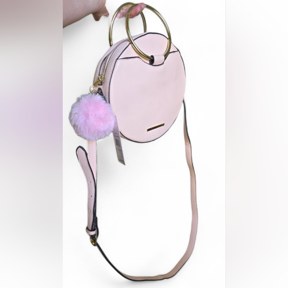 BCBGeneration Blush Pink Circle Crossbody Bag